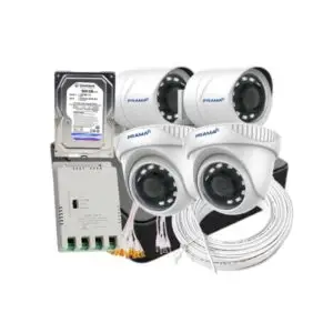 PRAMA 4 Camera CCTV Surveillance Kit